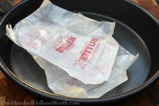 Penny Pinching Tip – Using Butter Wrappers to Grease Pans