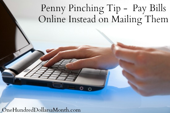 Penny Pinching Tip –  Pay Bills Online Instead of Mailing Them
