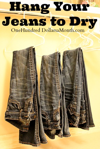 Penny Pinching Tip – Hang Your Jeans to Dry