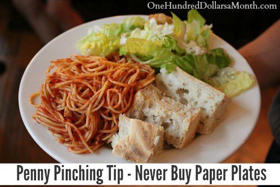 Penny Pinching Tip – Never Buy Paper Plates
