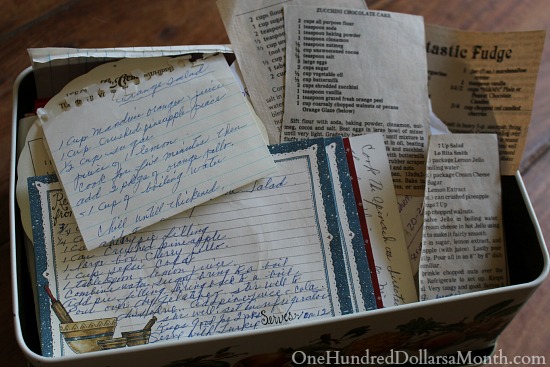 The Importance of Handing Down Recipes