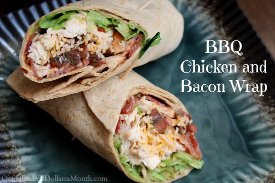 BBQ Chicken and Bacon Wrap