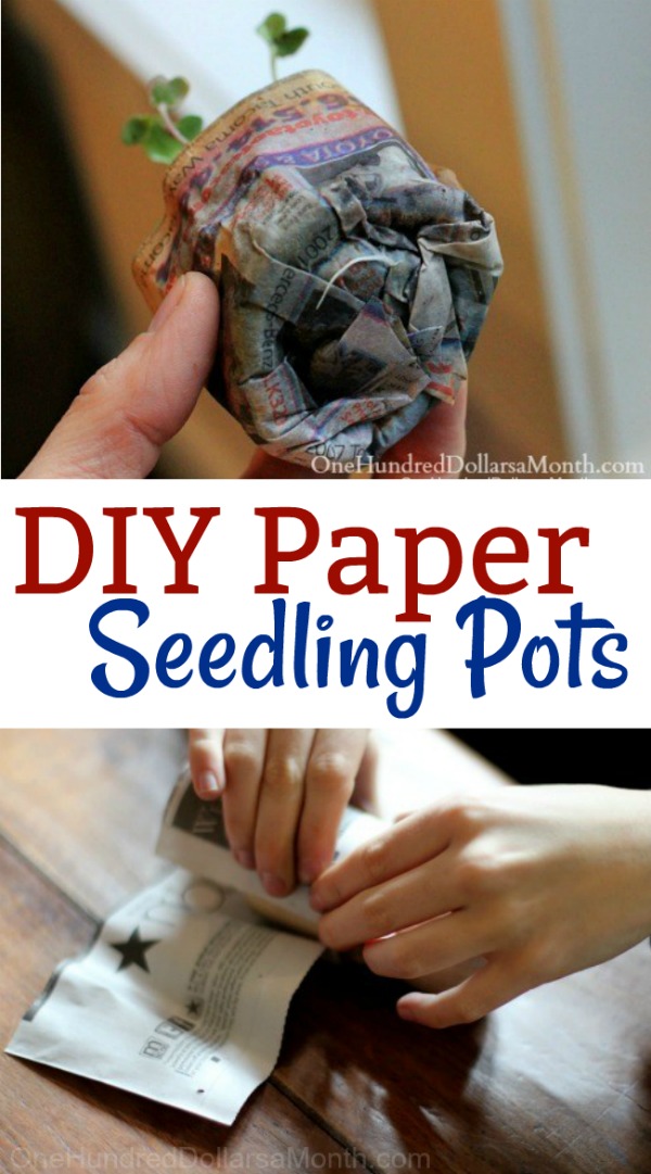 How to Make Newspaper Seedling Pots