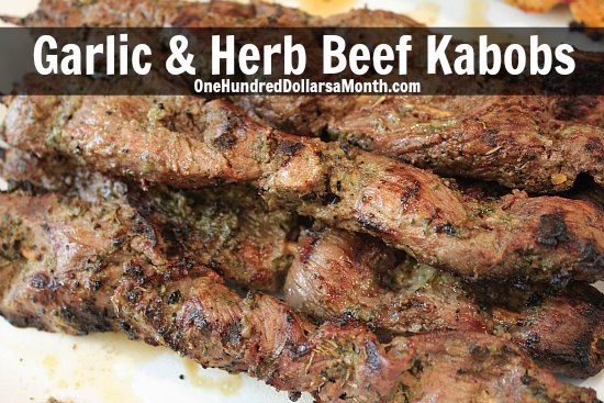 Garlic & Herb Beef Kabobs