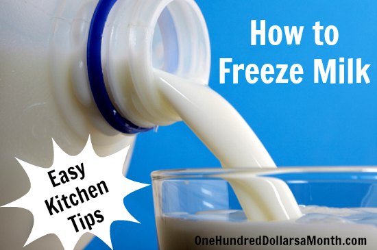 How to Freeze Milk