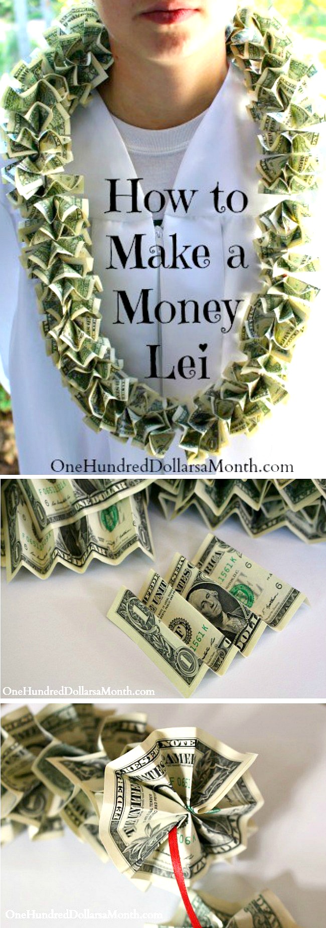 DIY PAPER LEI FOR GRADUTION (OR DIY MONEY LEI)