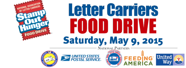 Stamp Out Hunger Food Drive May 9th