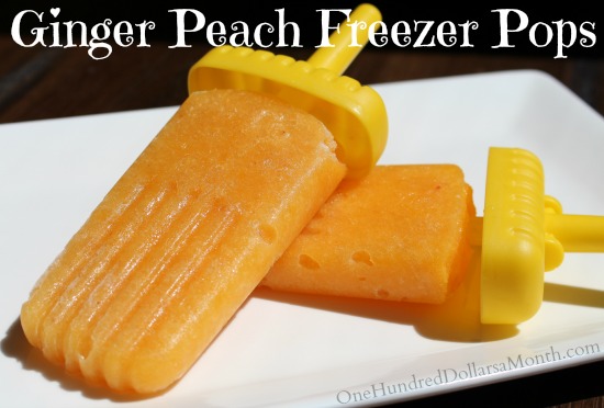 Ginger Peach Freezer Pops