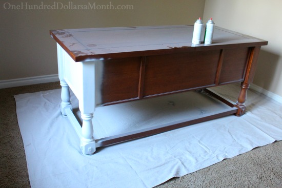 Painting Old Desk One Hundred Dollars A Month