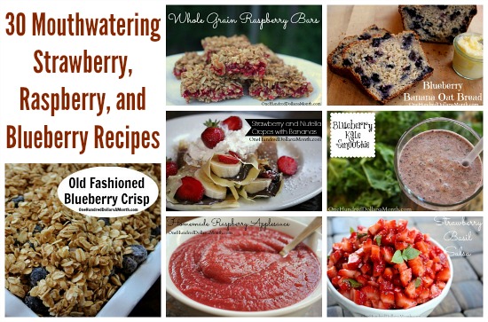 Berry Recipe Roundup: 30 Mouthwatering Strawberry, Raspberry, and Blueberry Recipes