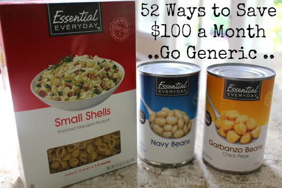 52 Ways to Save $100 a Month | Go Generic {Week 21 of 52}