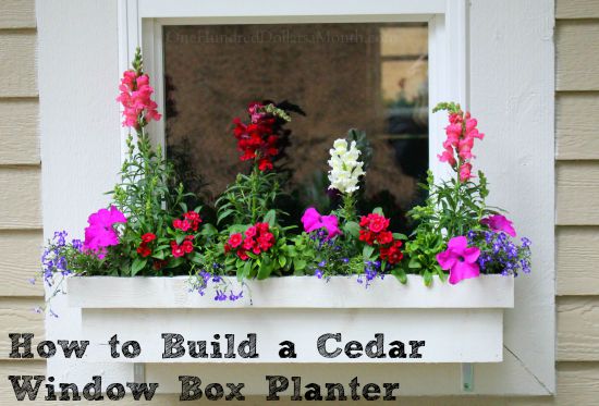 How to Build a Cedar Window Box Planter