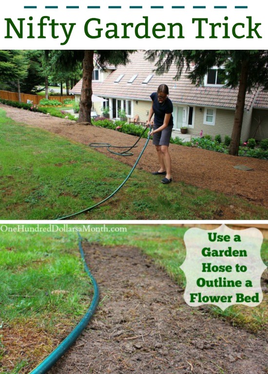 Gardening Tip – Use a Garden Hose to Outline a Flower Bed