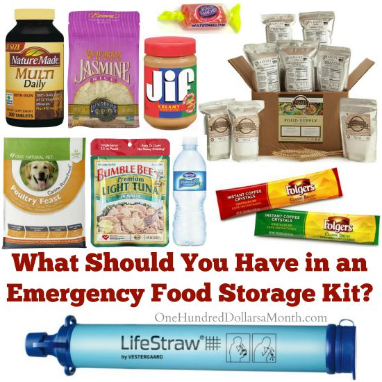 What Should You Have in an Emergency Food Storage Kit?