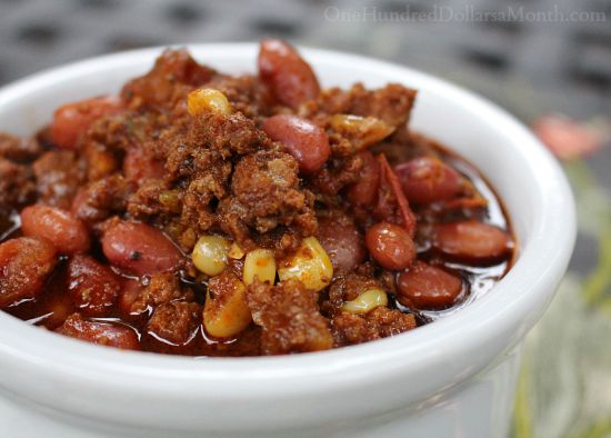 Crock Pot Chili with Heirloom Tomatoes and Beer