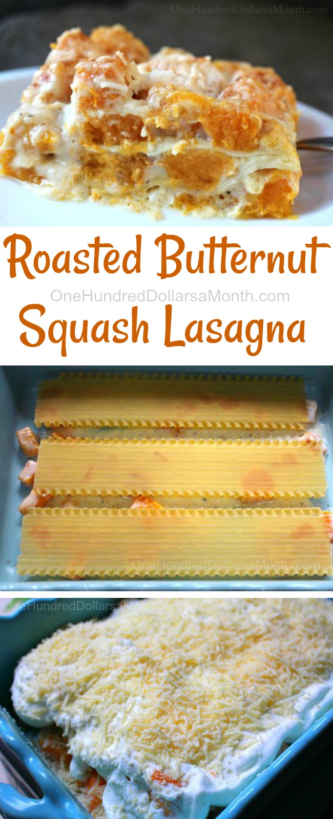 Roasted Butternut Squash Lasagna