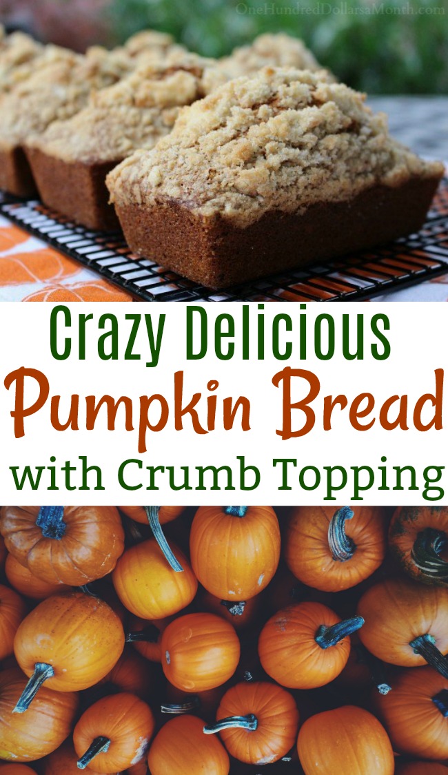 Pumpkin Bread with Crumb Topping