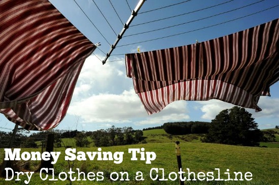 Money Saving Tip: Dry Clothes on a Clothesline