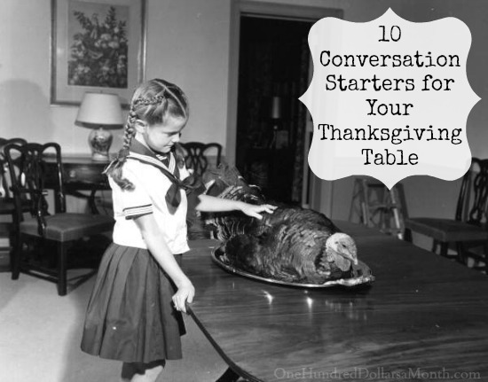 10 Conversation Starters for Your Thanksgiving Table
