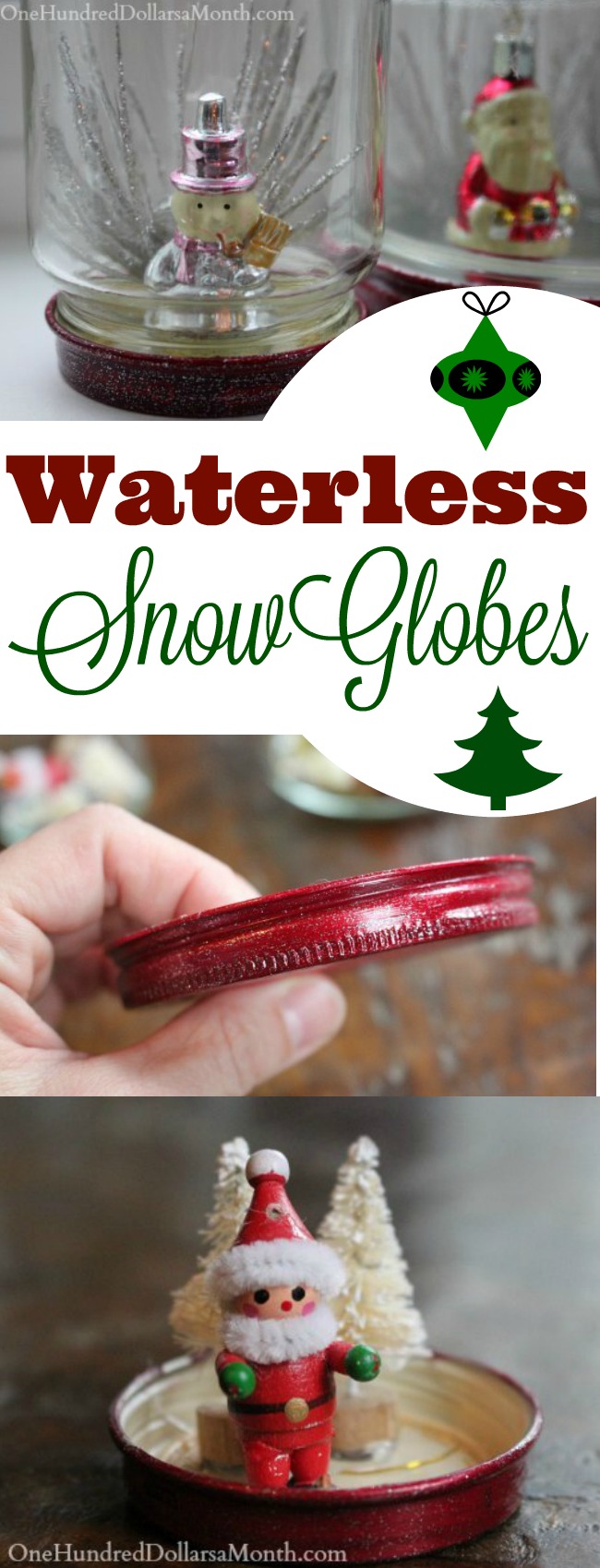 Fun Holiday Craft Idea for Kids – DIY No-Water Snow Globes