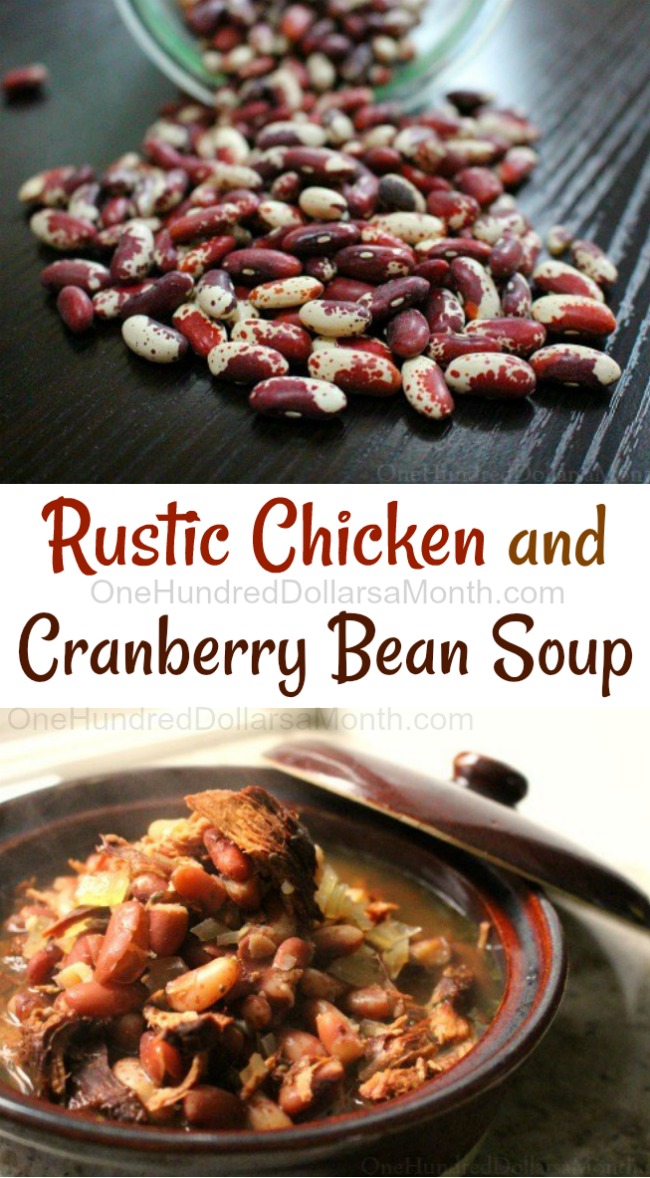 Rustic Chicken Cranberry Bean Soup