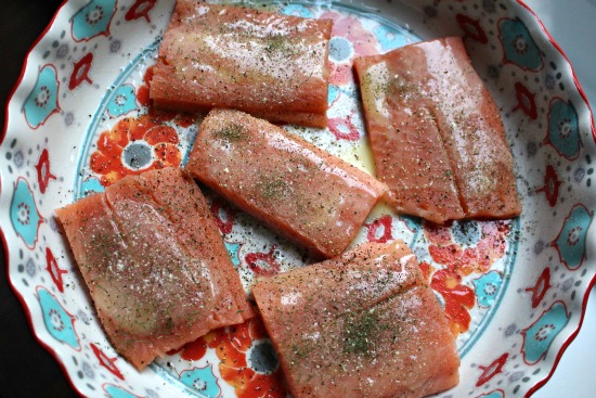 Baked Salmon with Lemon and Dill