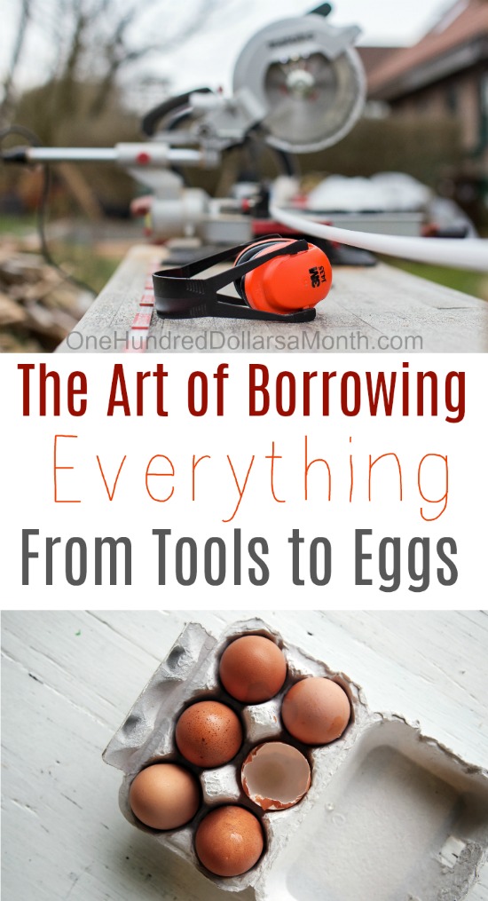 52 Ways to Save $100 a Month | The Art of Borrowing {Week 11 of 52}