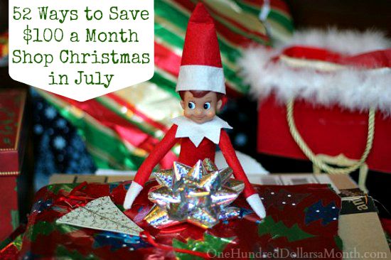 52 Ways to Save $100 a Month | Shop Christmas in July {Week 18 of 52}
