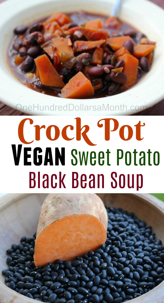 Vegan Sweet Potato Black Bean Soup