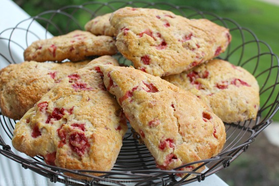 Homemade Strawberry Buttermilk Scones