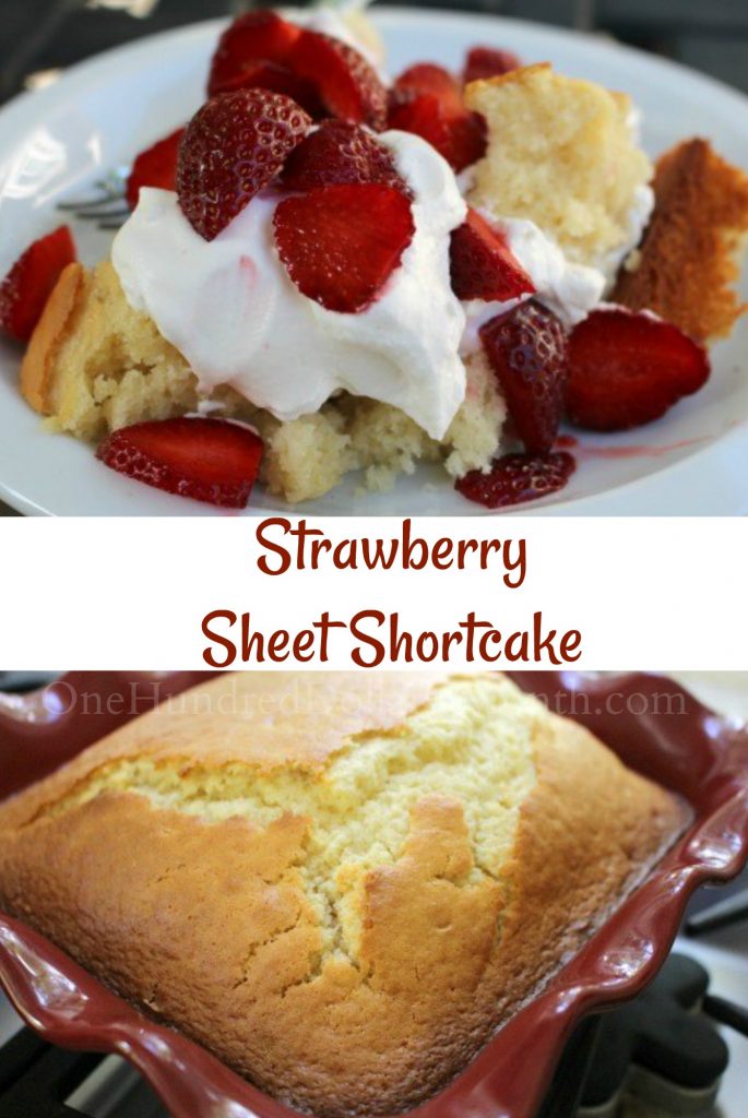 Strawberry Sheet Shortcake - One Hundred Dollars a Month