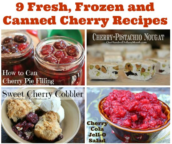 9 Fresh, Frozen and Canned Cherry Recipes
