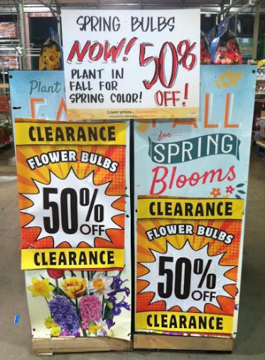 Spring Flower Bulbs 50% off at The Home Depot