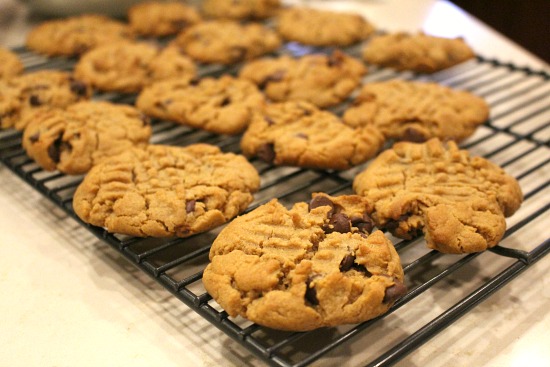 Flourless Peanut Butter Chocolate Chip Cookies