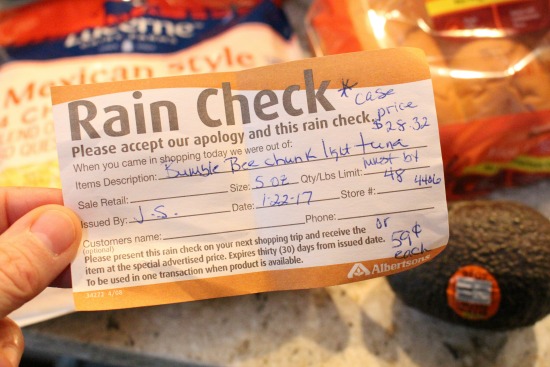 Dating rain check