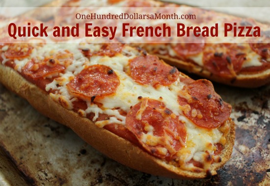 Quick and Easy French Bread Pizza