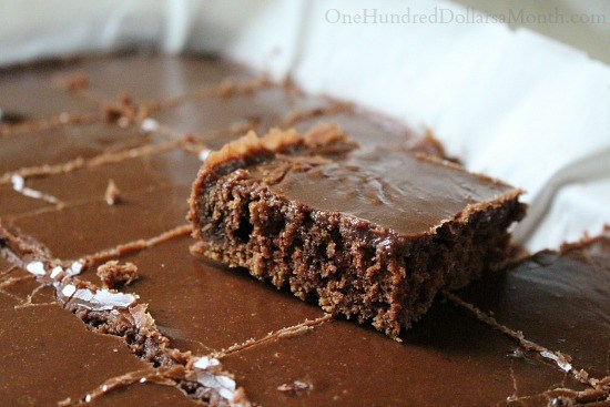 Chocolate Cake Brownies with Chocolate Icing