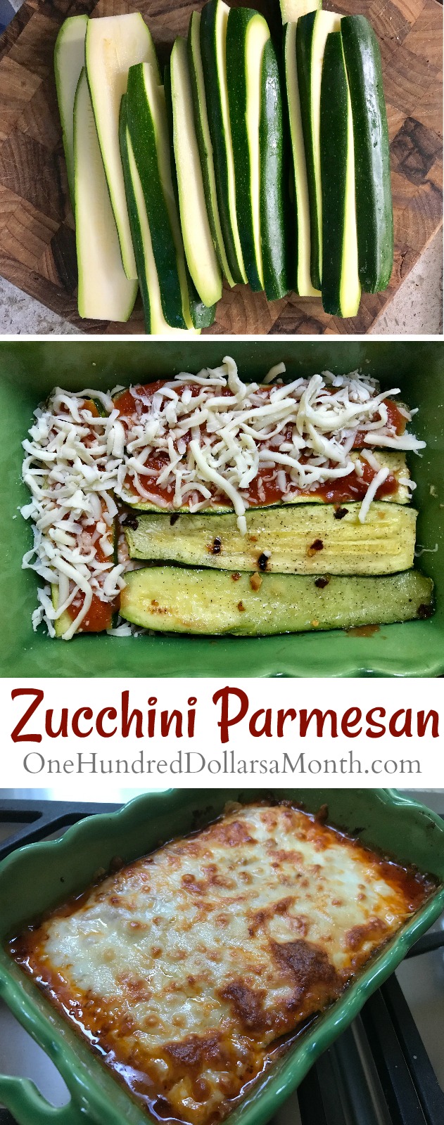 Roasted Zucchini Parmesan