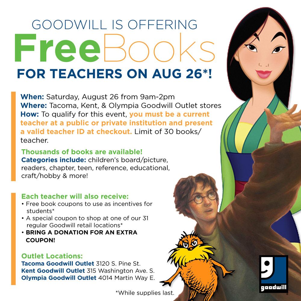 Free Books for Teachers at the Goodwill Outlet