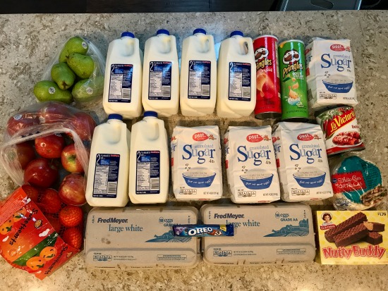 $250 a Month Food Budget – Groceries, Take Out and Date Nights – August 28th – Sept 4th