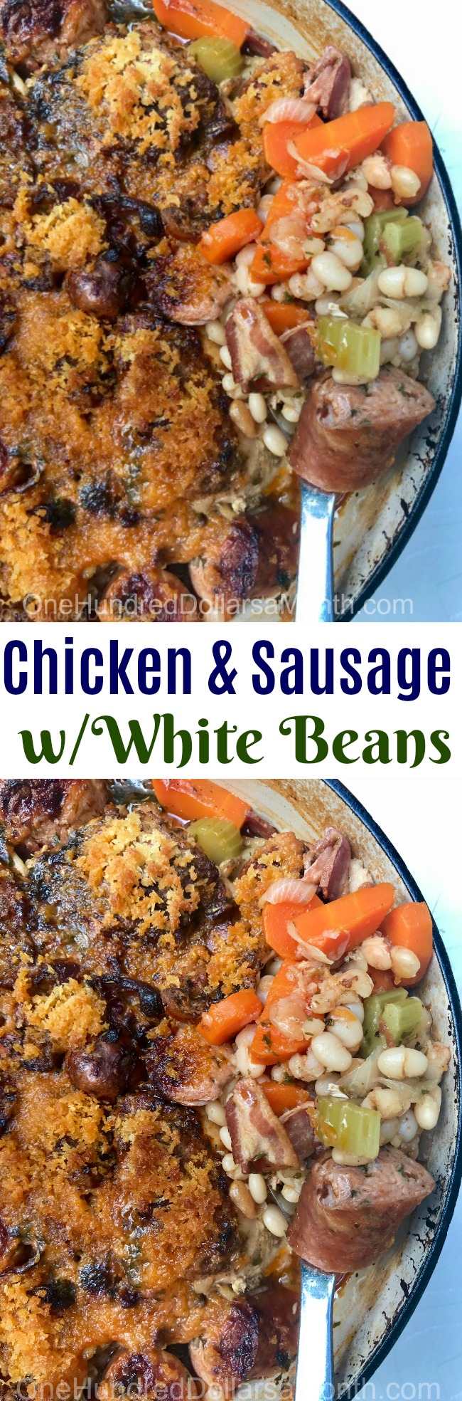 One Pot Cooking – Chicken and Sausage with White Beans