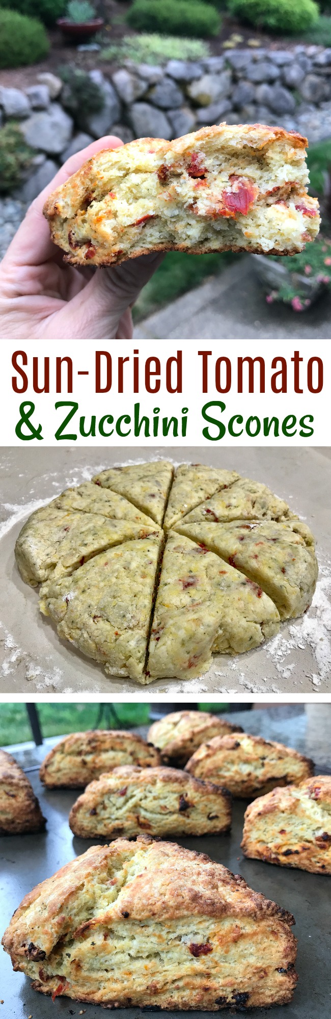 Sun-Dried Tomato and Zucchini Scones