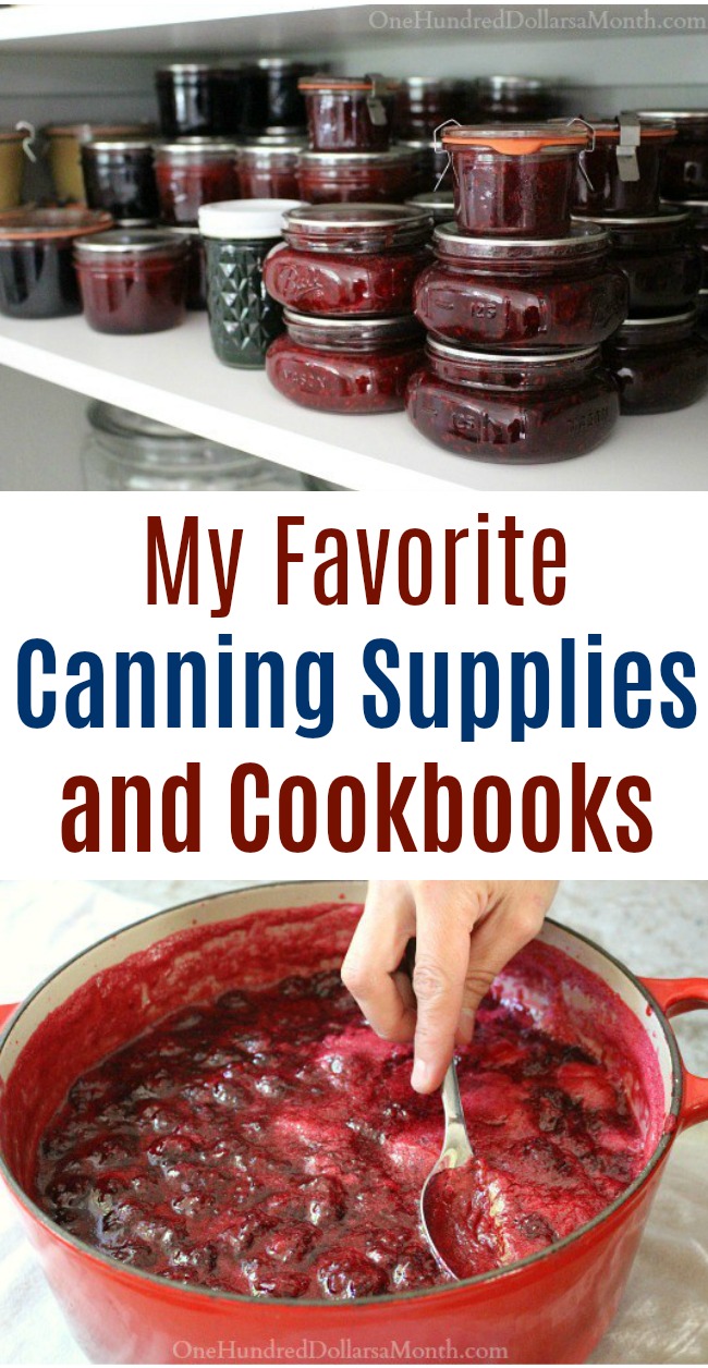 My Favorite Canning Supplies and Cookbooks