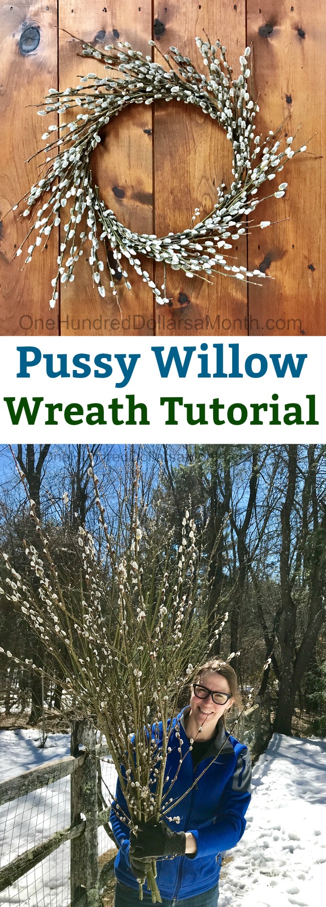 How to Make a Pussy Willow Wreath – Easy Picture Tutorial