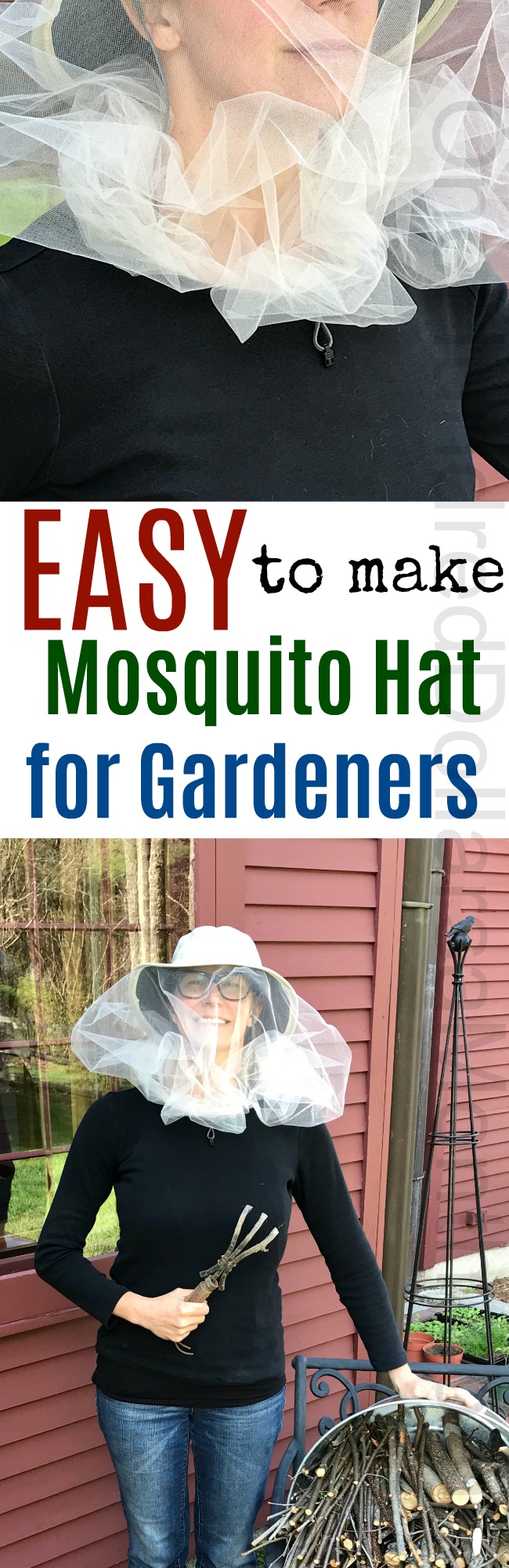 Mama Hillbilly Saves the Day with Her DIY Mosquito Hat for Gardeners