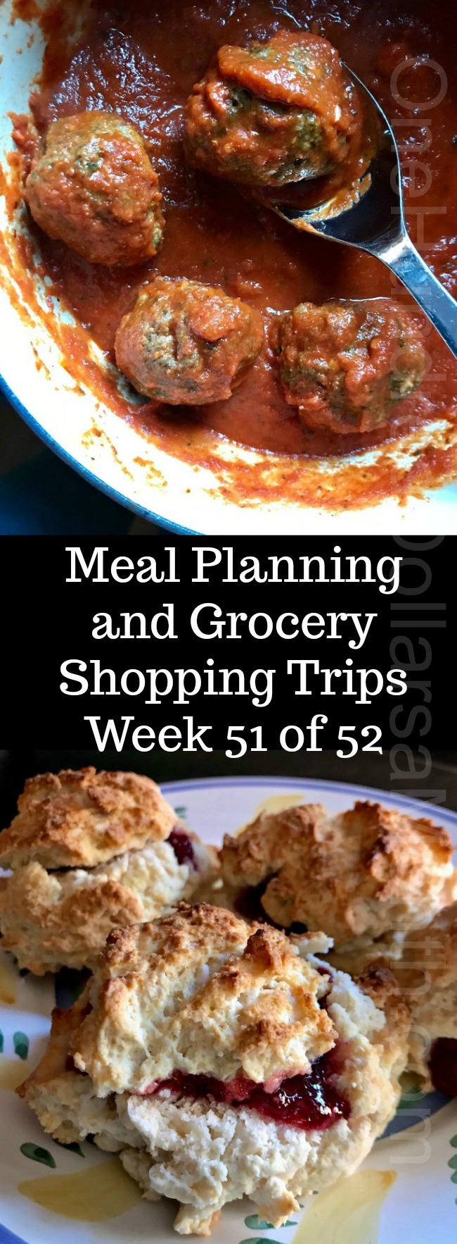 Meal Planning and Grocery Shopping Trips – Week 51 of 52