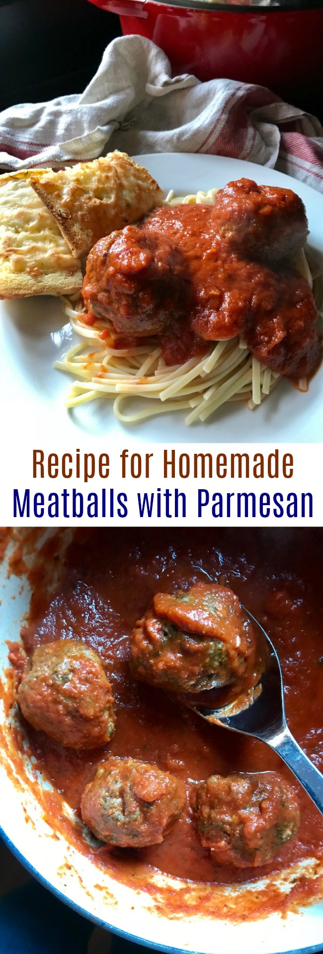 Recipe for Homemade Meatballs with Parmesan