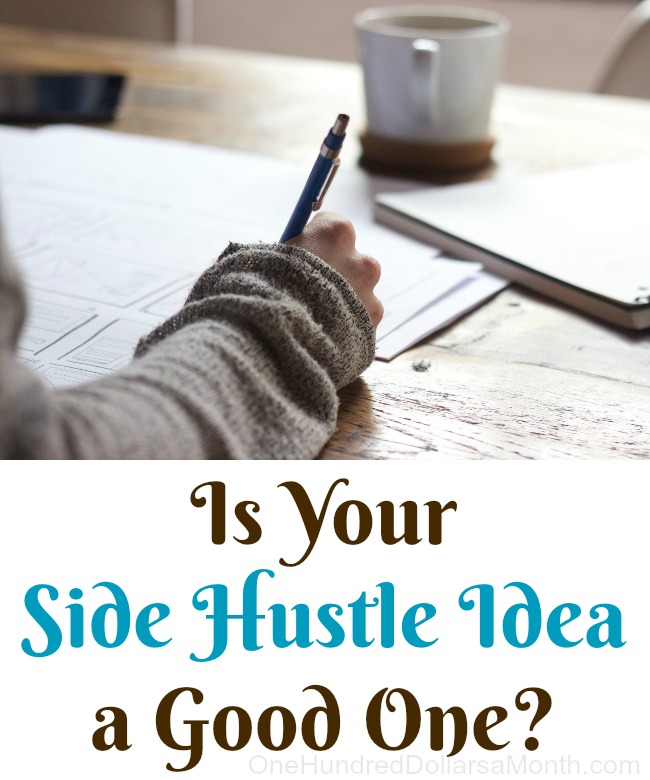 Spotlight, $100 a Month:  Is Your Side Hustle Idea a Good One?