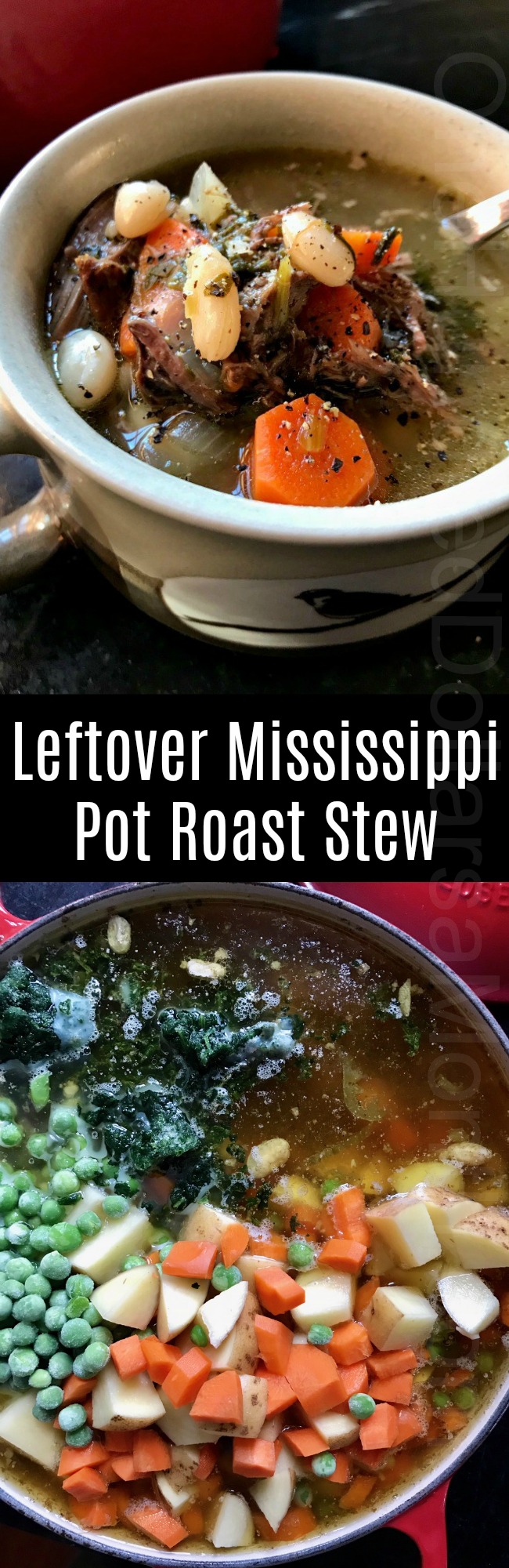 Leftover Mississippi Pot Roast Stew