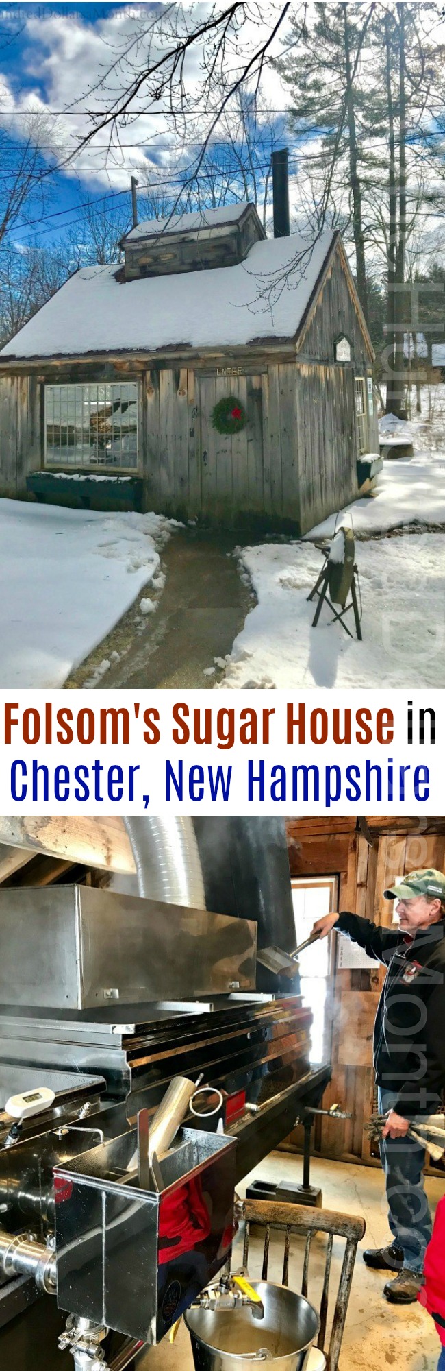 Folsom’s Sugar House in Chester, NH